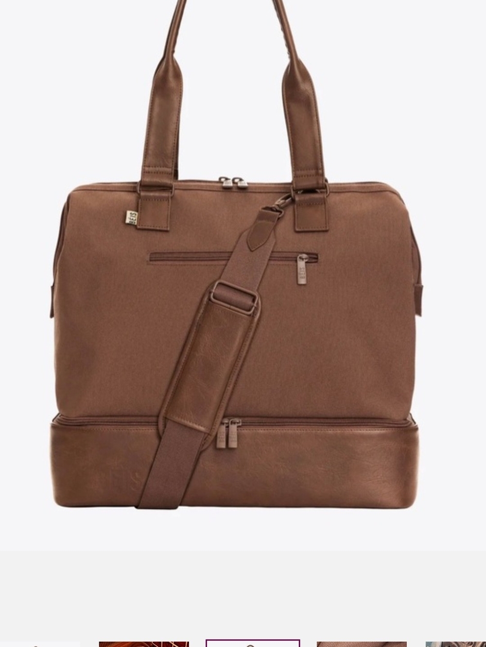 BEIS Mini Weekender Bag-Maple - Picture 3 of 7